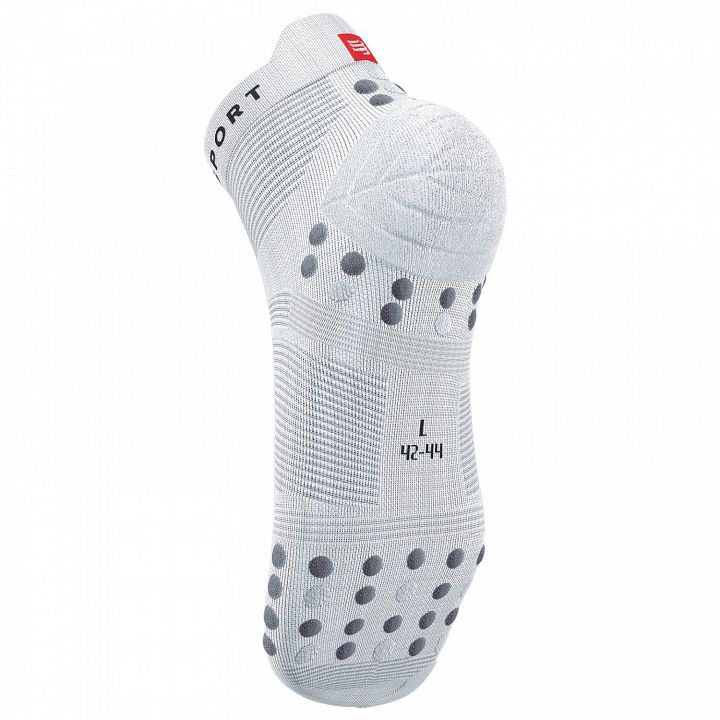 Compressport Pro Racing v4.0 Run Low Socks White / Black